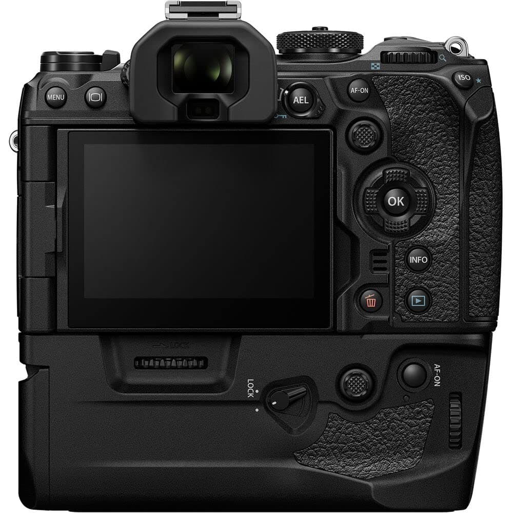 OM SYSTEM HLD-10 Power Battery Grip for OM-1 & OM-1 Mark II - Black - Image 4
