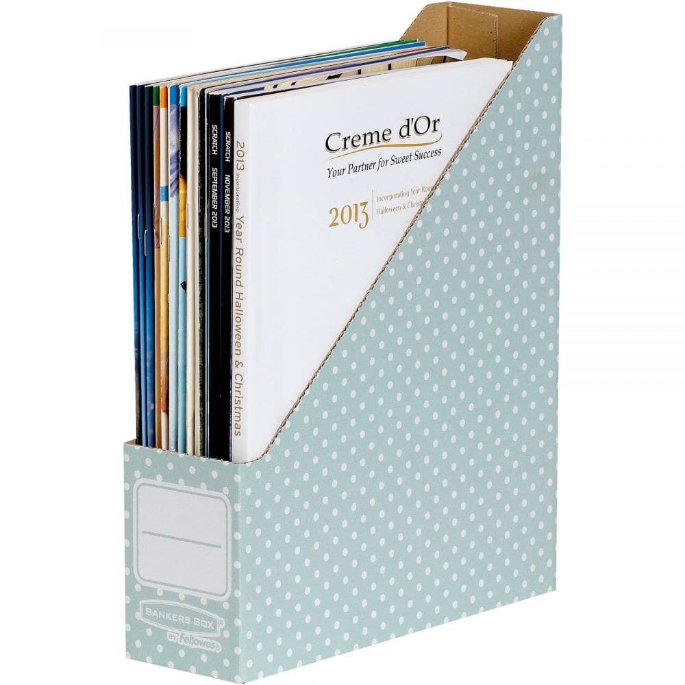 Bankers Box FSC Magazine File A4 Green/White 4481501 Pack of 10 - Image 1