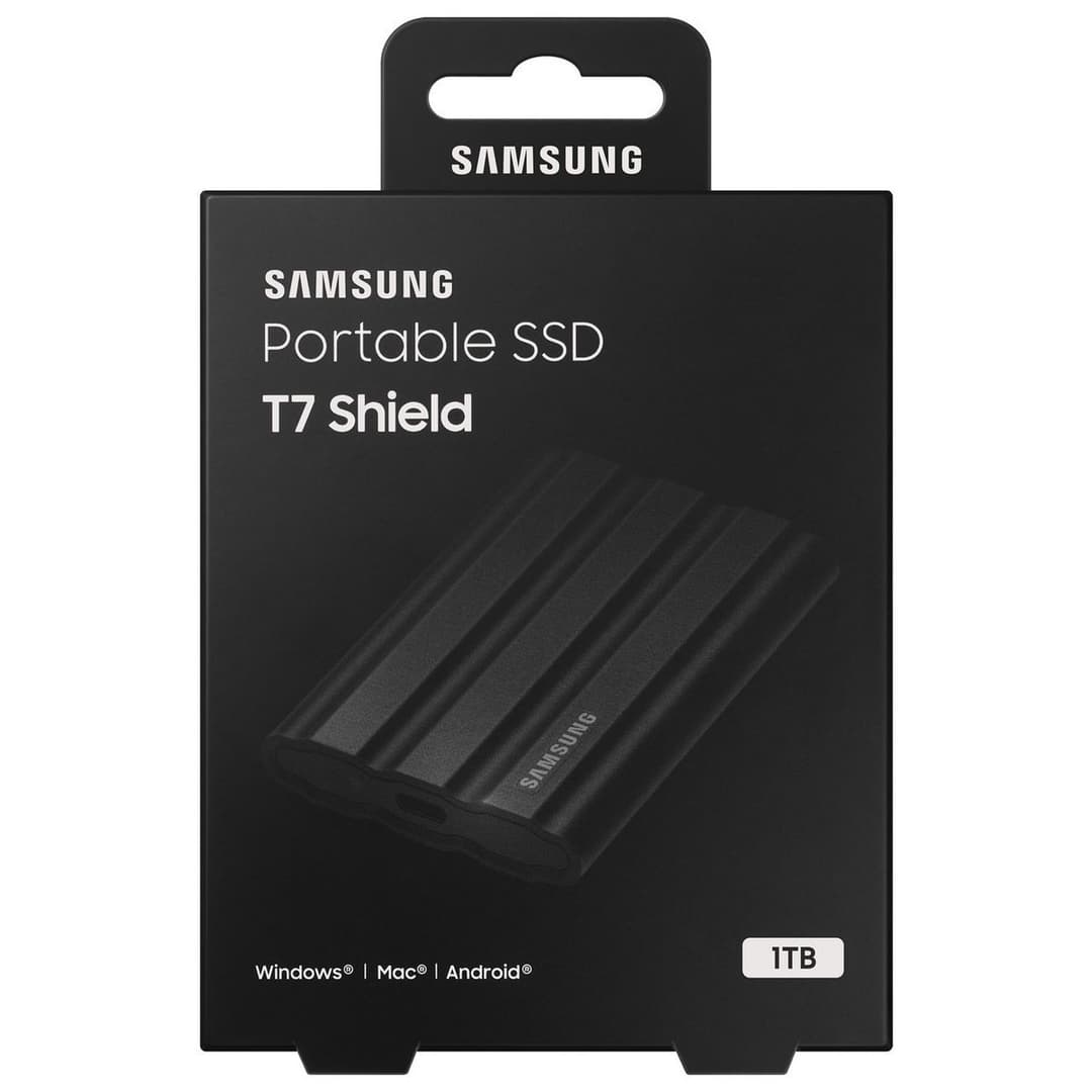 Samsung T7 Shield USB 3.2 Gen 2 1TB Portable SSD - Black - Image 8