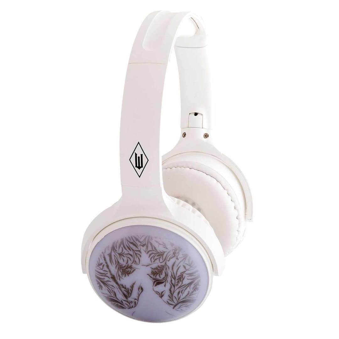 LAZERBUILT Wicked Light-Up Bluetooth On-Ear Headphones - White - Image 7