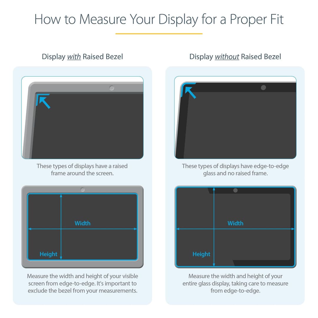 StarTech.com Laptop Privacy Screen for 16:9 Displays, Anti-Glare Filter with 51% Blue Light Reduction, Reversible Matte/Glossy - 17.3-inch - Image 4