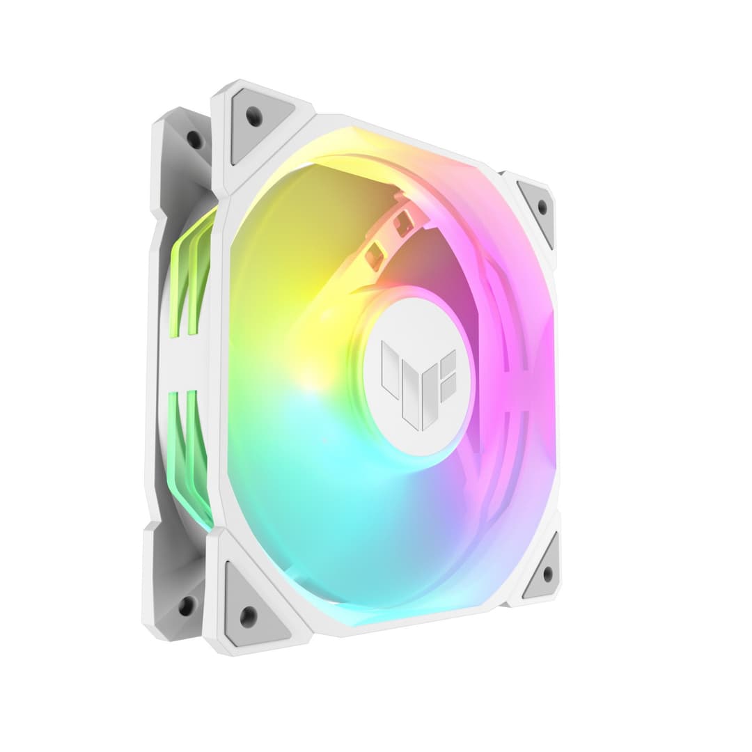 ASUS TUF Gaming TR120 ARGB 120mm PWM Case Fan White - 3-Pack - Image 3