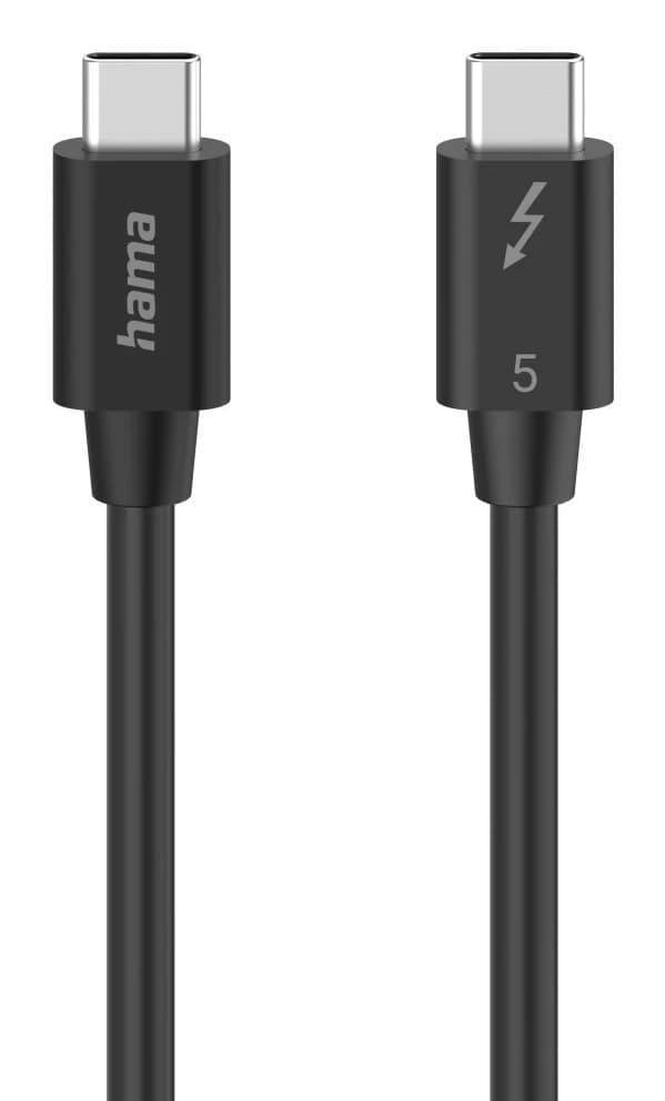 Hama 00200796 USB-C to USB-C Cable, 80 Gbit/s, 240 W, 1 m, Black
