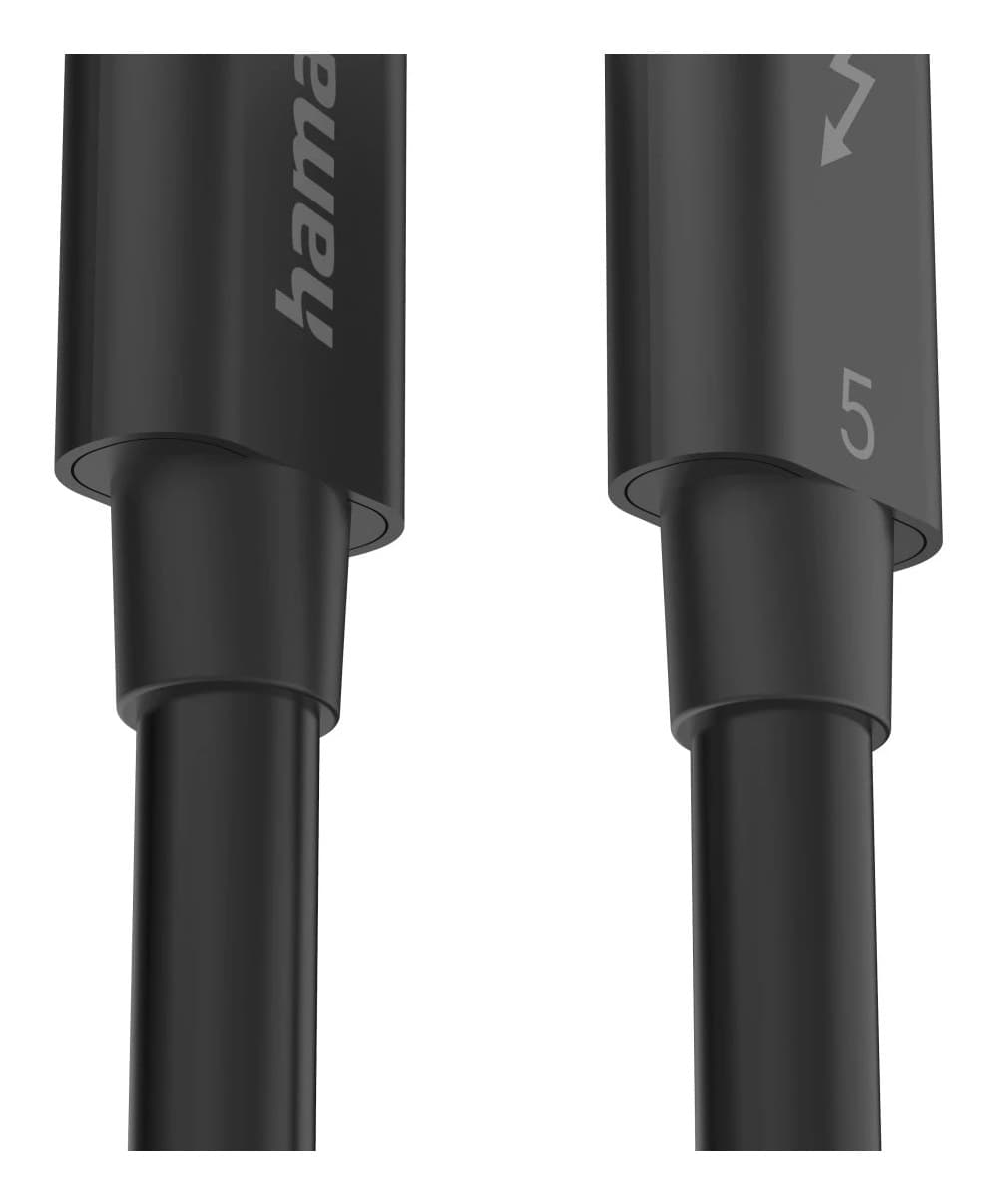 Hama 00200796 USB-C to USB-C Cable, 80 Gbit/s, 240 W, 1 m, Black - Image 4