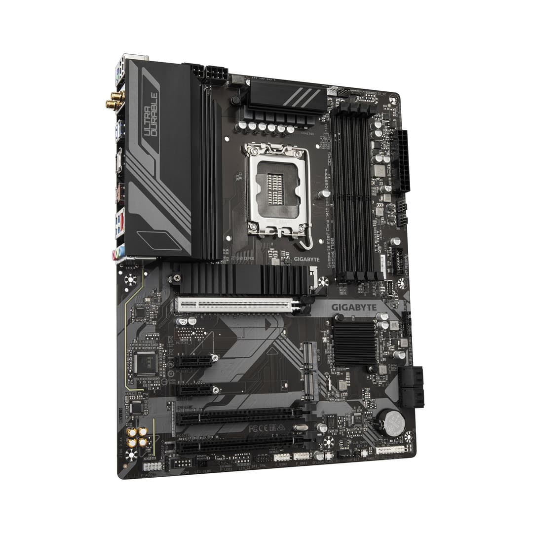 Gigabyte Z790 D AX ATX Motherboard - Intel LGA 1700 Socket, Supports Intel Core 14th/13th/12th Gen CPUs, 12+1+1 Phases Digital VRM, up to 7600MHz DDR5 (OC), 3xPCIe 4.0 M.2, Wi-Fi 6E, 2.5GbE LAN, USB 3.2 Gen 2 - Image 3