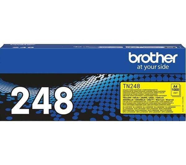 Brother TN-248Y Original Yellow Toner Cartridge - 1,000 Pages