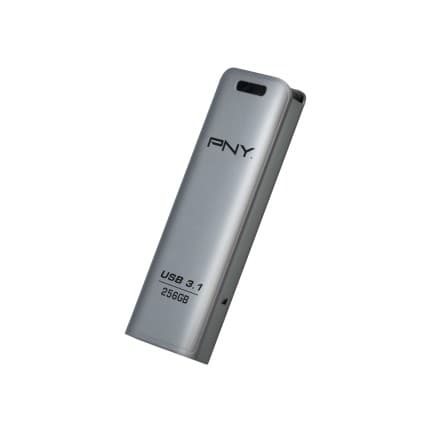 PNY Elite Steel FD256ESTEEL31G-EF USB Flash Drive 256 GB USB 3.2 Gen 1 (3.1 Gen 1) Stainless Steel - Image 1