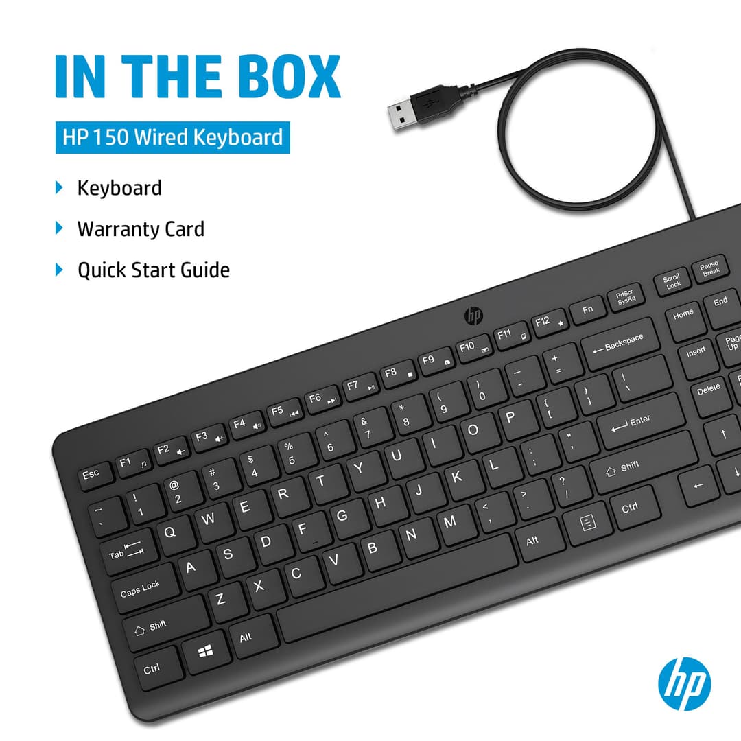 HP 150 Wired Keyboard - Image 4