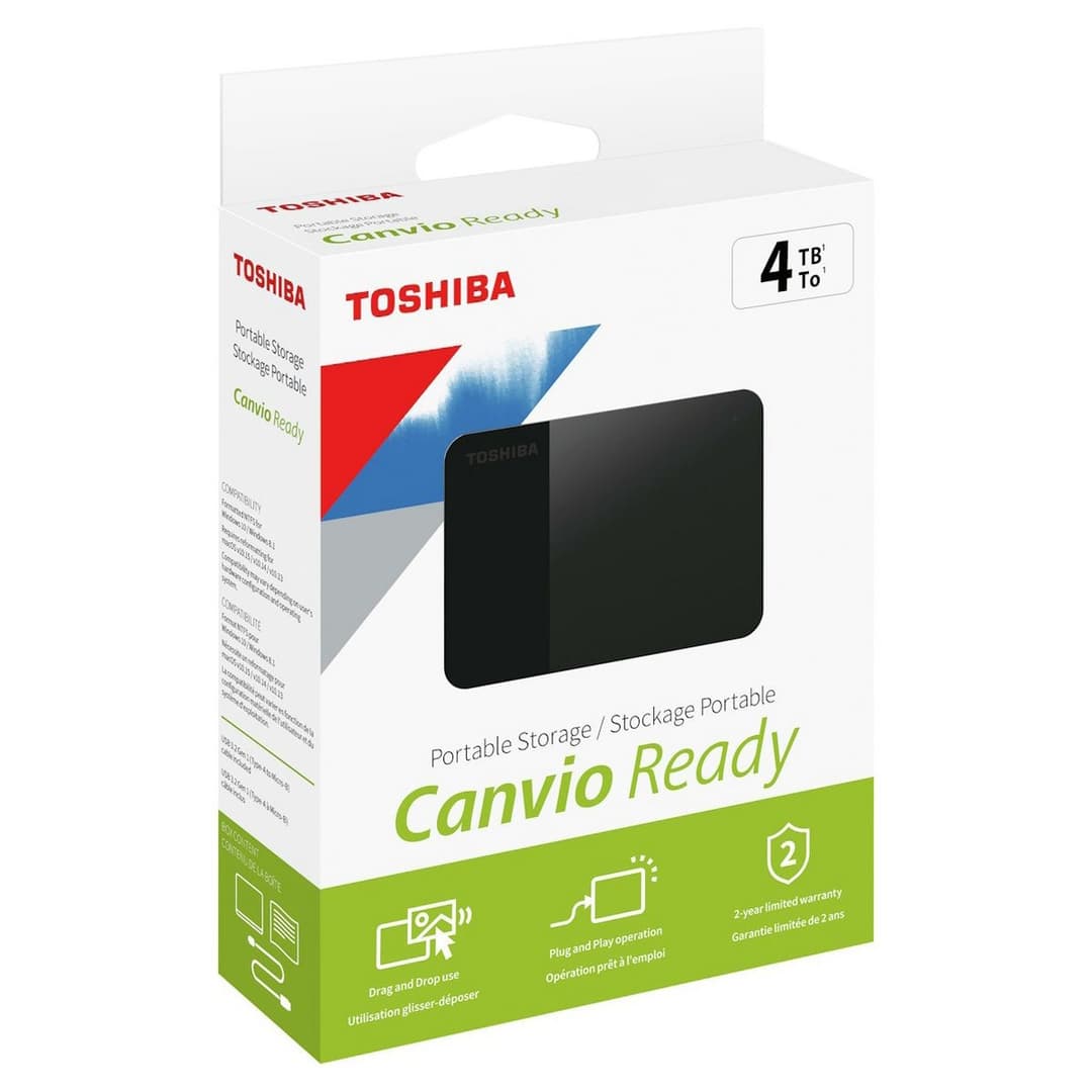 Toshiba Canvio Ready 2.5 4TB External Hard Drive - Black (HDTP340EK3CA) - Image 5