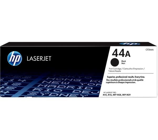 HP 44A Black Original LaserJet Toner Cartridge (CF244A) - 1,000 Pages