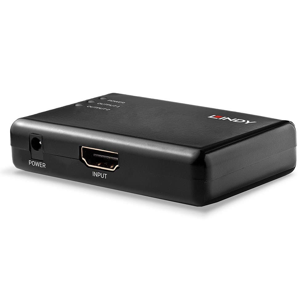 Lindy 2 Port HDMI 10.2G Splitter, Compact - Image 2