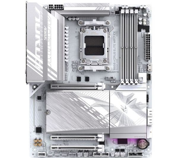 GIGABYTE Aorus Elite Wi-Fi7 ICE B850 AM5 ATX Motherboard - Image 3