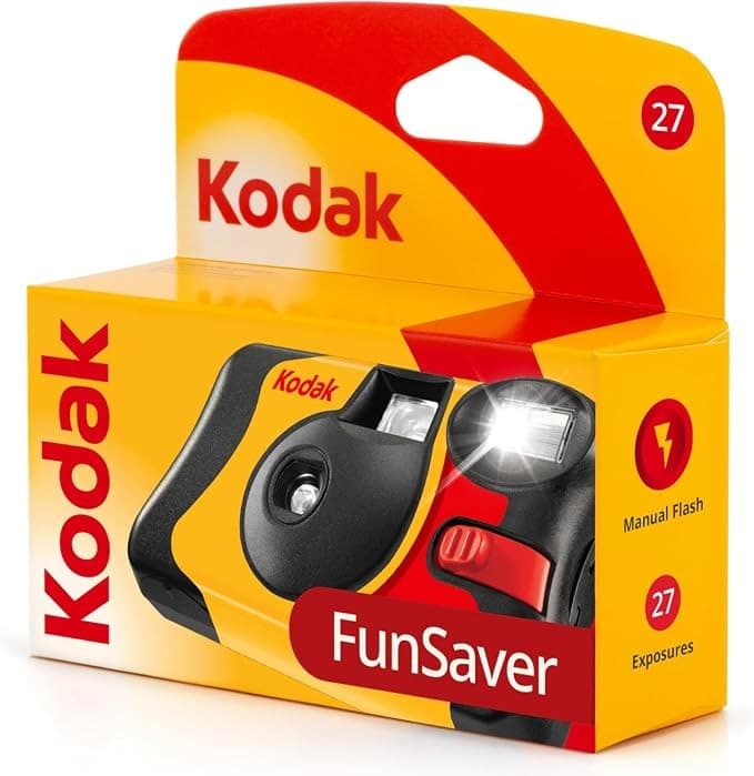 Kodak Single Use FunSaver Camera with Flash 27 exposures +12 - Image 1