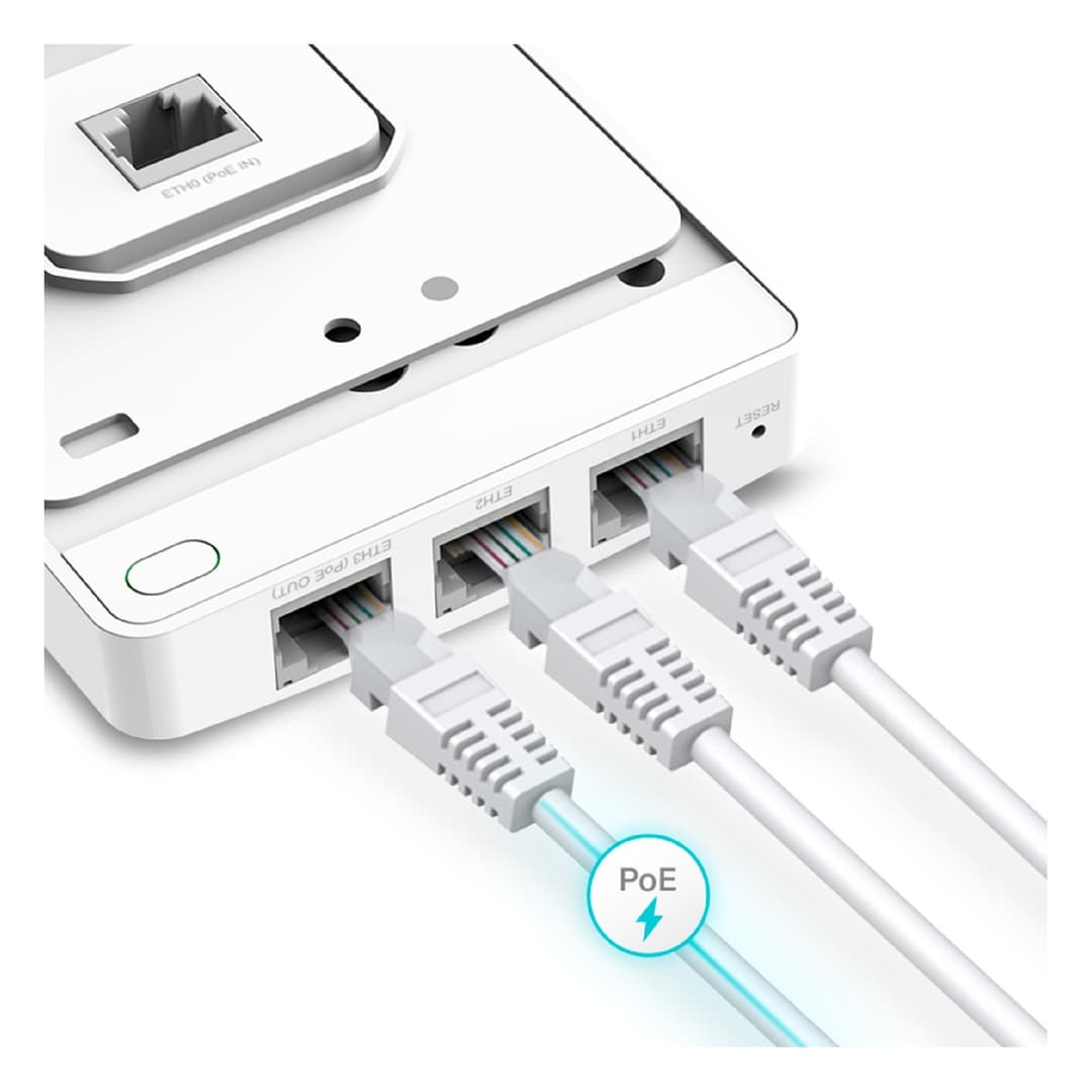TP-Link EAP615-Wall AX1800 Wireless Dual-Band Gigabit Wall Plate Access Point - Image 3