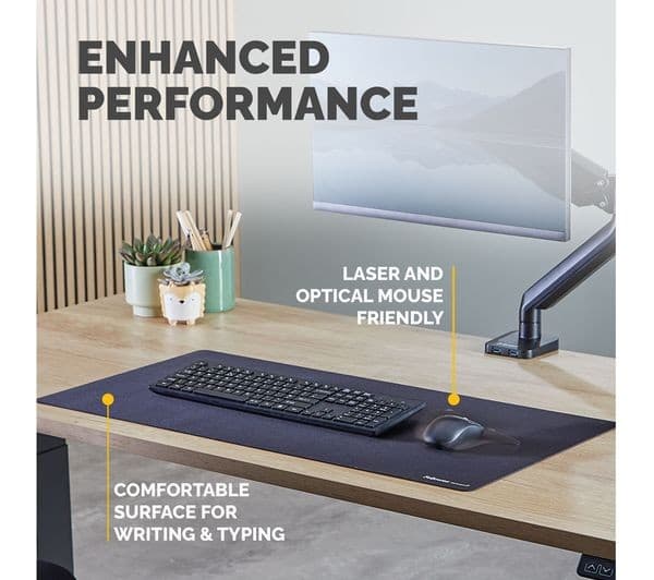 Fellowes Breyta Desk Mat 800 x 400 mm - Black - Image 5