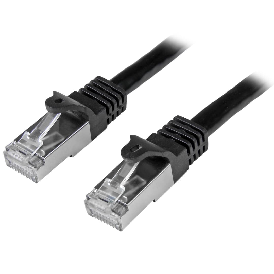 StarTech.com Cat6 Patch Cable - Shielded (SFTP) - 2 m, Black - Image 1
