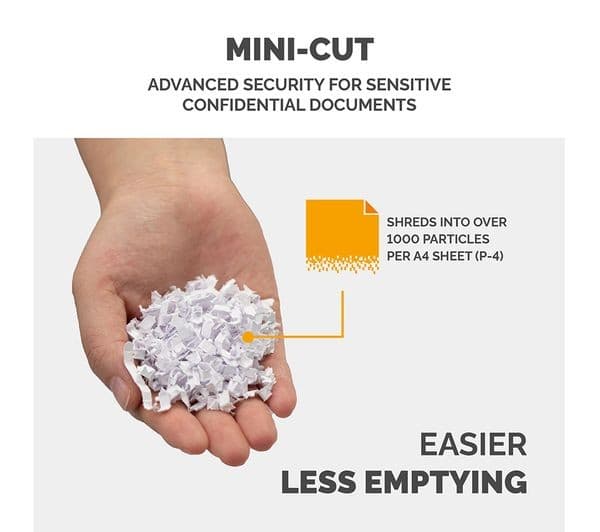 FELLOWES Powershred LX220 Mini Cut Paper Shredder - Image 6