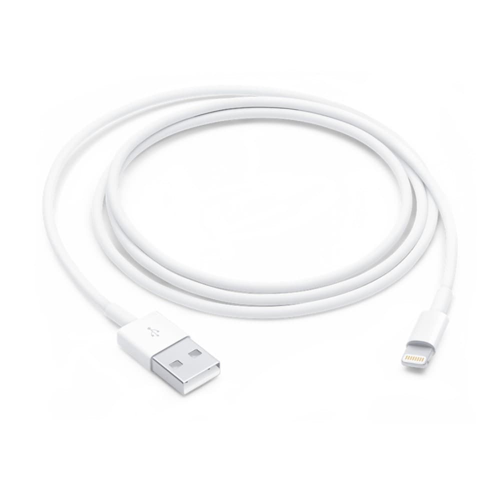 Apple MUQW3ZM/A Lightning to USB-A Cable 1m To Sync and Charge Smartphone White - Image 1