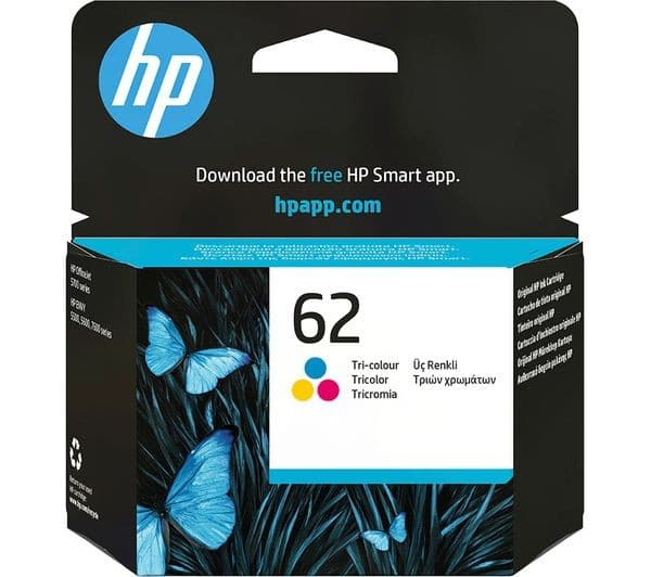 HP 62 Original Tri-colour Ink Cartridge