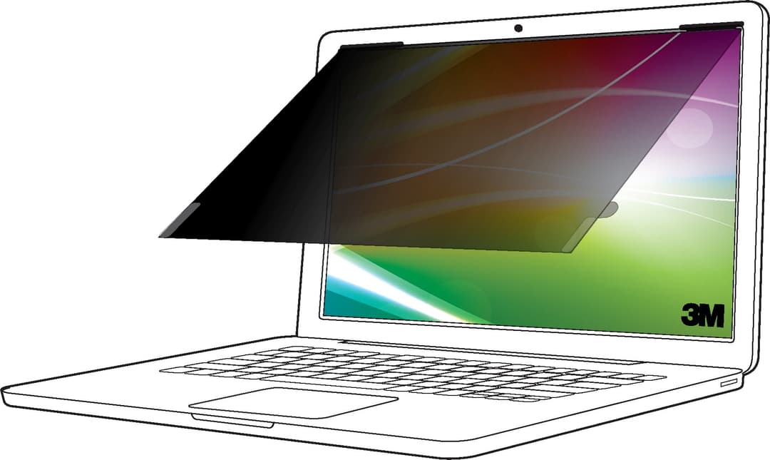 3M Bright Screen Privacy Filter for 14in Laptop, 16:10, BP140W1B - Image 1