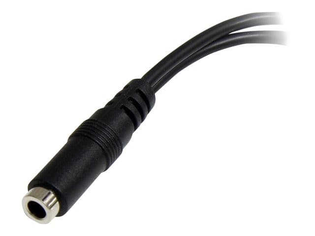 StarTech MUYHSFMM 3.5mm 4-Position to 2x 3-Position Headset Splitter Adapter F/M Black - Image 5
