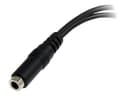 StarTech MUYHSFMM 3.5mm 4-Position to 2x 3-Position Headset Splitter Adapter F/M Black thumbnail 5