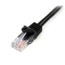 StarTech.com Cat5e Patch Cable with Snagless RJ45 Connectors - 1m, Black thumbnail 2