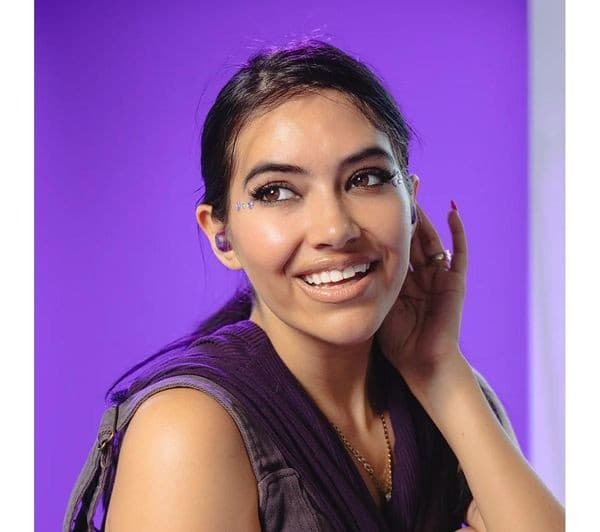 JLab Go Pop ANC True Wireless Earbuds - Transparent Purple - Image 4