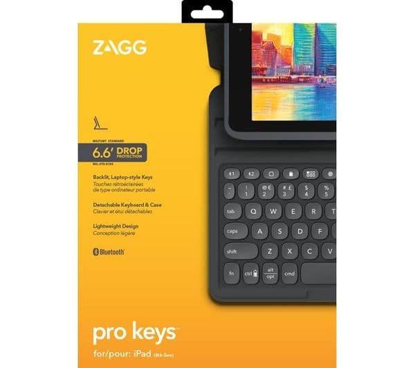 ZAGG Pro Keys 10.9" iPad Air Keyboard Folio Case - Black & Grey - Image 8