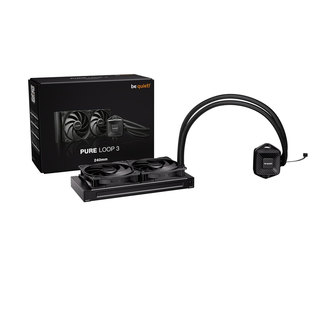 be quiet! Pure Loop 3 240mm Intel/AMD AIO Liquid CPU Cooler - Black - Image 1