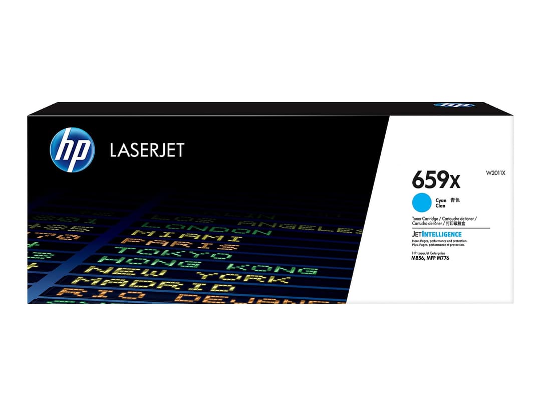 HP 659X - cyan - original - LaserJet - toner cartridge (W2011X) - Image 1