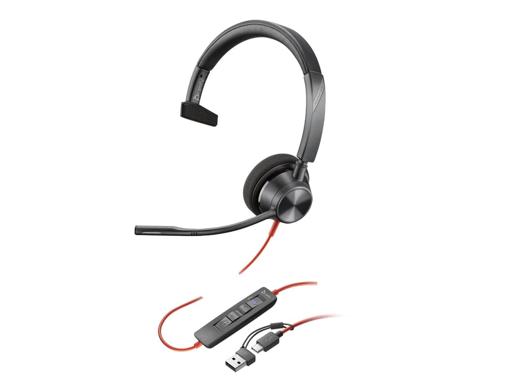 HP Poly Blackwire 3310 - headset - USB-A - Image 1