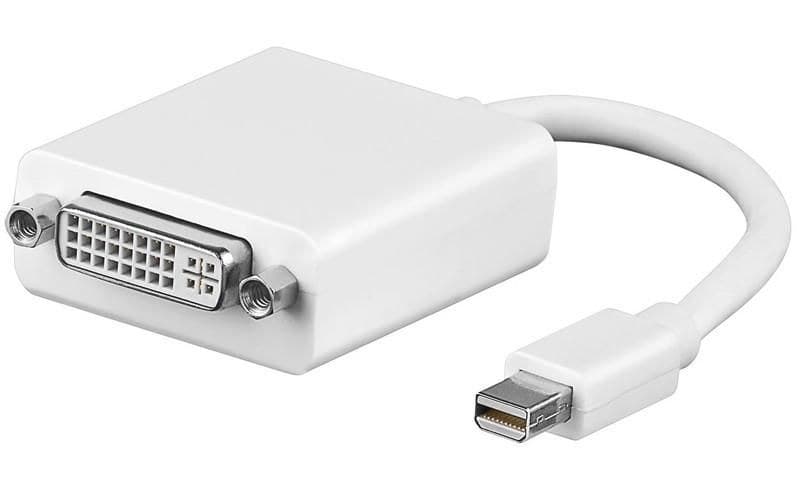 Microconnect MDPDVI Mini DisplayPort 1.2 to DVI-I Adapter 1080p White - 15cm