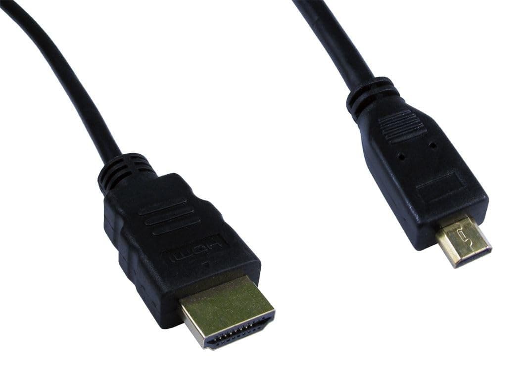 Cables Direct 1.8m HDMI to Micro HDMI Cable - Image 1