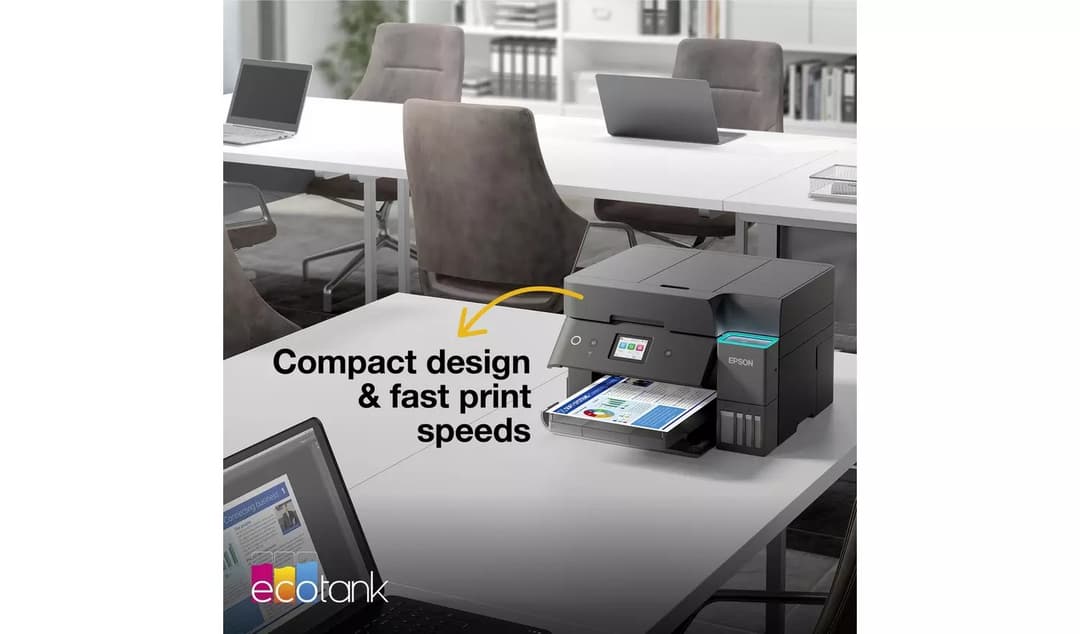 Epson EcoTank ET-4950 A4 All-in-One Wireless Inkjet Printer with ADF and Fax, Black - Image 6