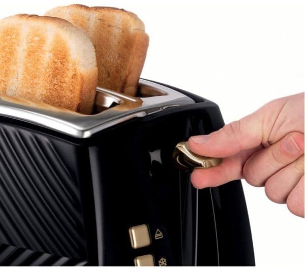 RUSSELL HOBBS Groove 26390 2-Slice Toaster - Black - Image 2