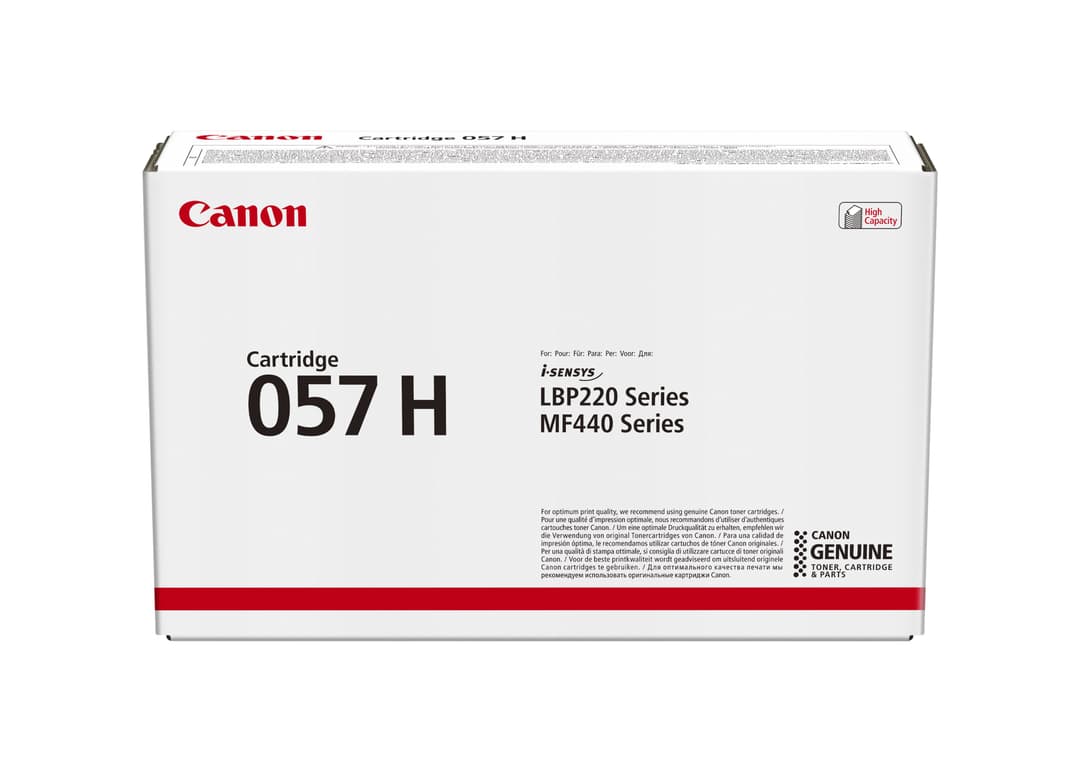 Canon i-SENSYS 057H High Capacity Toner Cartridge 1 pc(s) Original Black 10,000 Pages for i-SENSYS LBP220 & MF440 Series - Image 1