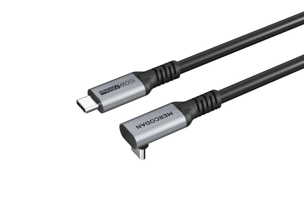 angled 90° USB-C cable 3.0m,