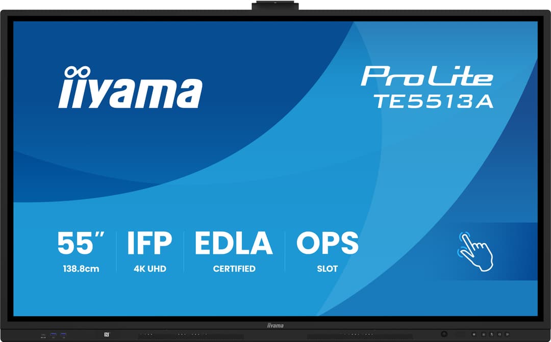 iiyama TE5513A-B2AG Signage Display Interactive flat panel 138.7 cm (54.6") Wi-Fi 500 cd/m² 4K Ultra HD Black Touchscreen Built-in processor Android 24/7 - Image 3