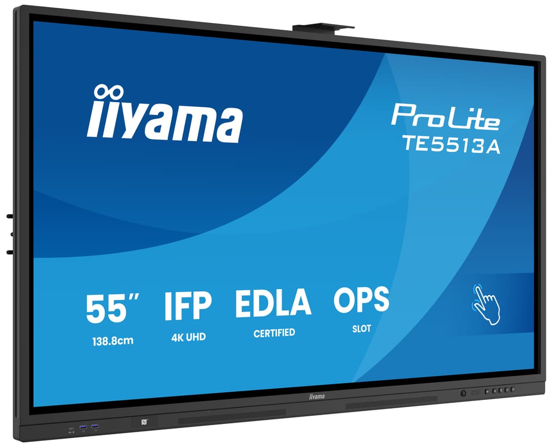 iiyama TE5513A-B2AG Signage Display Interactive flat panel 138.7 cm (54.6") Wi-Fi 500 cd/m² 4K Ultra HD Black Touchscreen Built-in processor Android 24/7 - Image 4