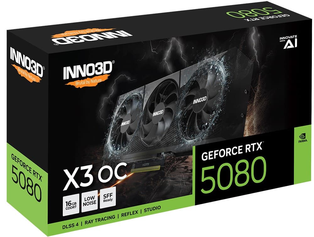 INNO3D GeForce RTX 5080 X3 OS NVIDIA 16 GB GDDR7 - Image 2