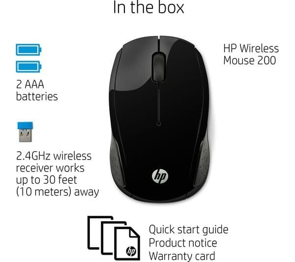 HP 200 Wireless Optical Mouse - Image 6