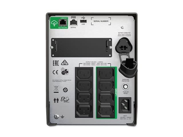 APC Smart-UPS SMT1500IC 1500VA / 1000W Line Interactive Tower UPS with SmartConnect 230V - Image 2