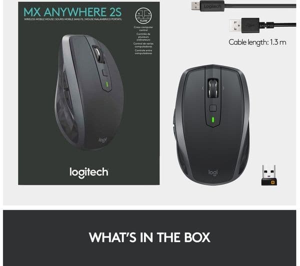 Logitech MX Anywhere 2S Wireless Mouse - Graphite - Image 5