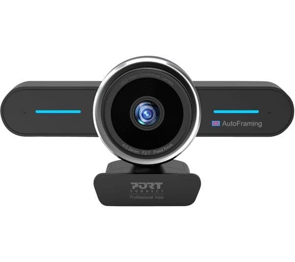 PORT DESIGNS PORT Connect 902003 Mini 4K Conference Cam with Auto Framing Black