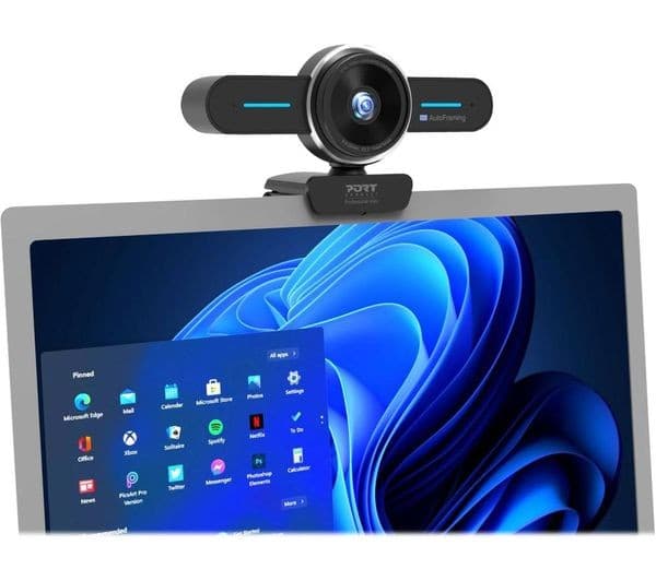 PORT DESIGNS PORT Connect 902003 Mini 4K Conference Cam with Auto Framing Black - Image 4