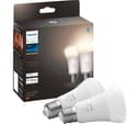 PHILIPS HUE White Smart LED Bulb with Bluetooth - E27, 1100 Lumen, Twin Pack thumbnail 1
