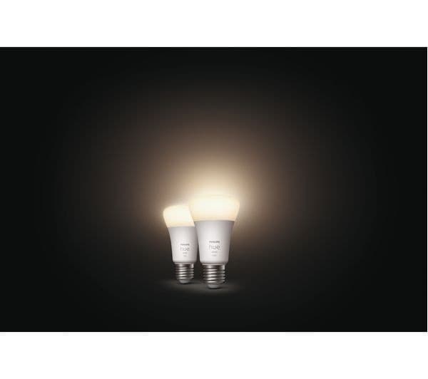 PHILIPS HUE White Smart LED Bulb with Bluetooth - E27, 1100 Lumen, Twin Pack - Image 4