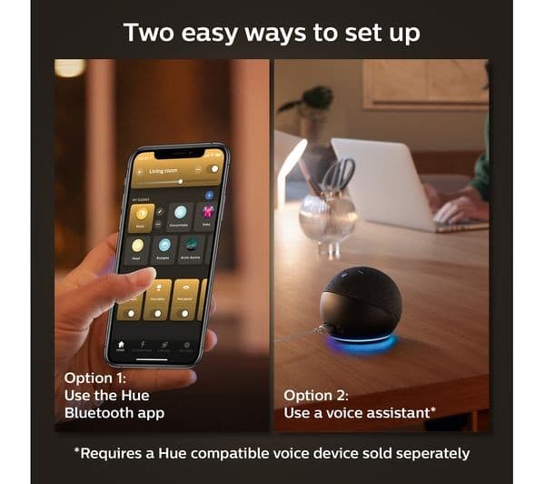 PHILIPS HUE White Smart LED Bulb with Bluetooth - E27, 1100 Lumen, Twin Pack - Image 9