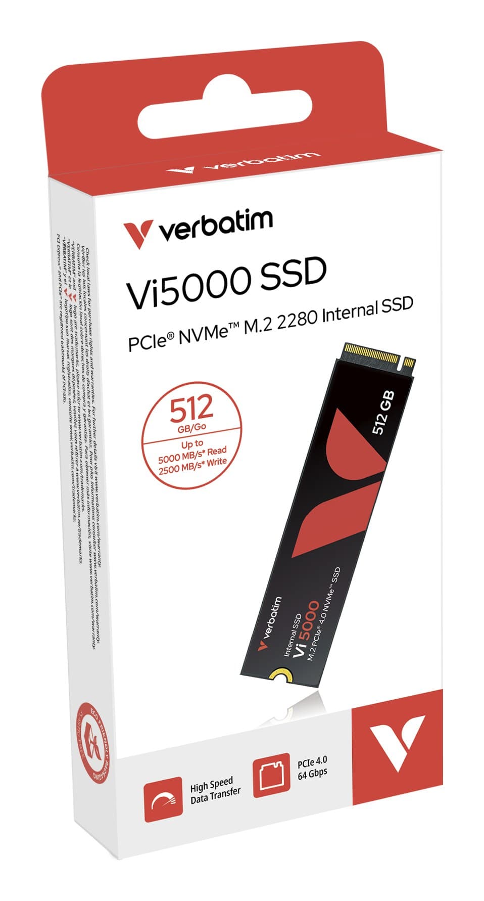 Verbatim Vi5000 PCIe NVMe M.2 SSD 512 GB - Image 1